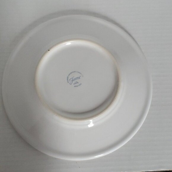 Fiestaware Fiesta Trio Skeletons Ceramic 9" Luncheon Plate Classic Rim White - Picture 9 of 16